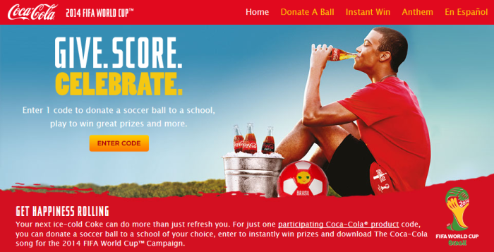 My Coke Rewards Members Earn a Free Soccer Ball for your Local School